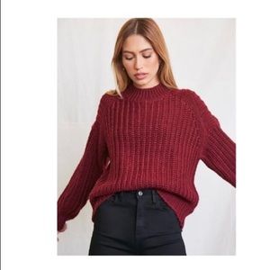 burgundy sweater